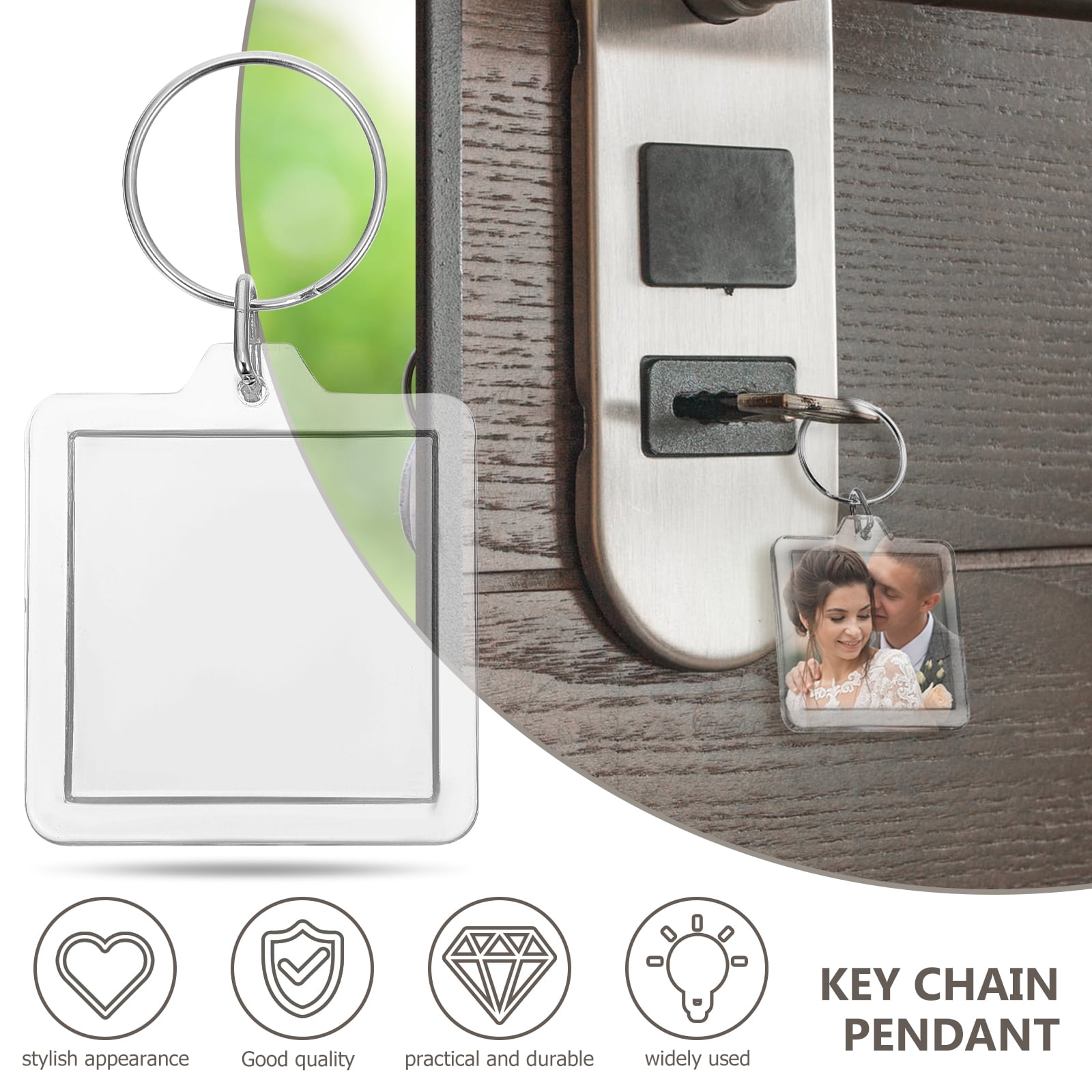 Trimits Clear Keyring Key Fob - Round Trimits Clear Keyring Key Fob - Round